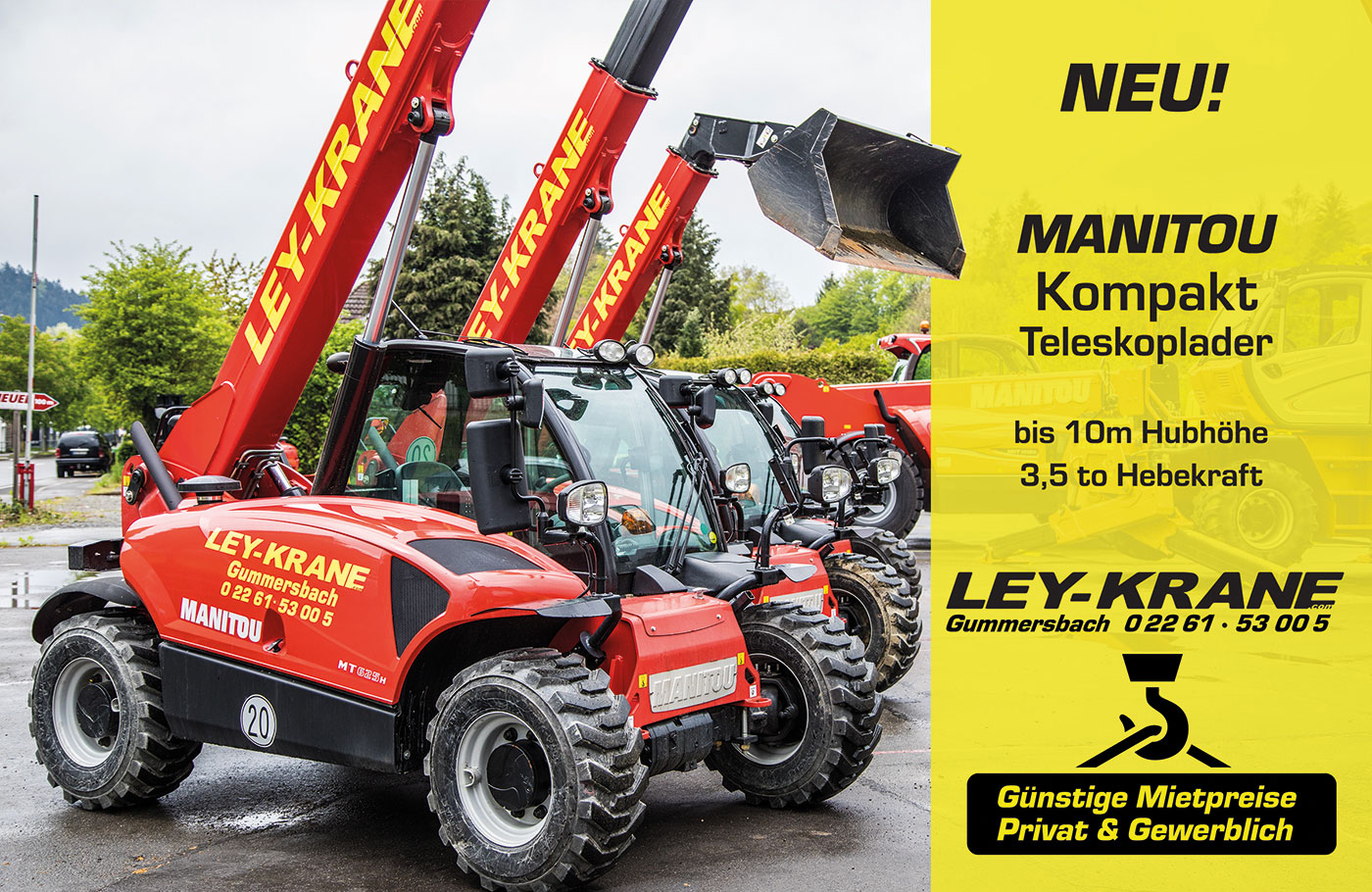 Manitou Kompaktlader im Verleih