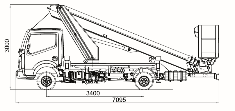 LKW Arbeitsbühne 24m Maße 