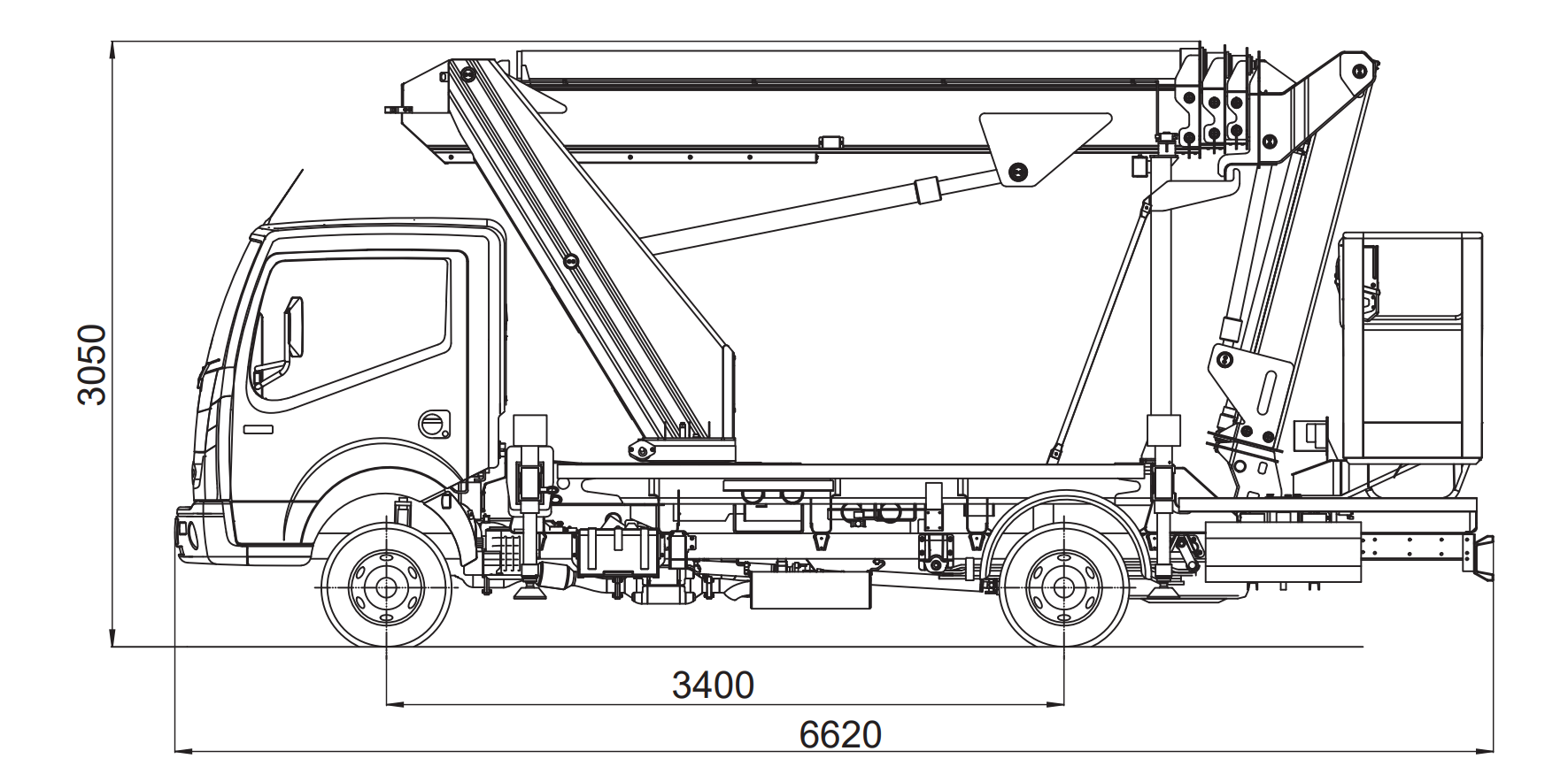 Abmessung-LKW-Arbeitsbuehne-22m
