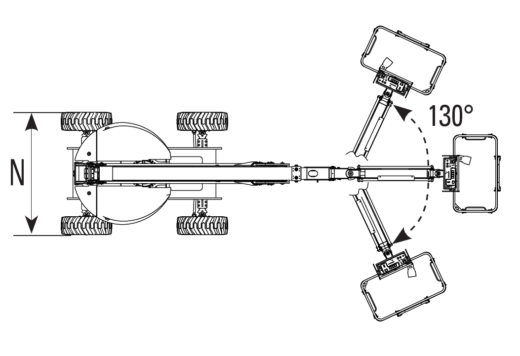 Elektro-Gelenk-Teleskopbuehne-18m-Schwenkdiagramm